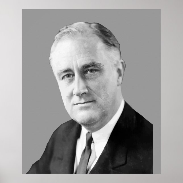 Franklin Delano Roosevelt Poster (Framsidan)
