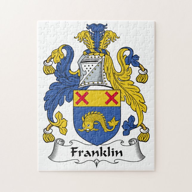 Franklin familjvapensköld pussel (Vertikal)