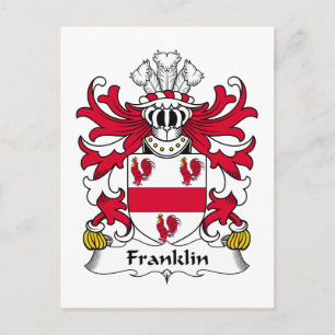 Franklin Family Crest Vykort