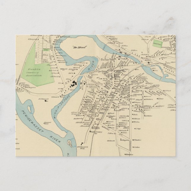 Franklin, Franklin Falls Vykort (Framsida)