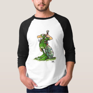 Franklin gotisk grön baseball t shirt
