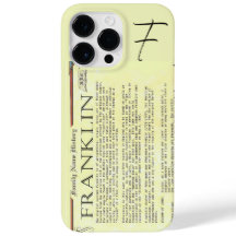 Franklin Historik Namn Iphone case