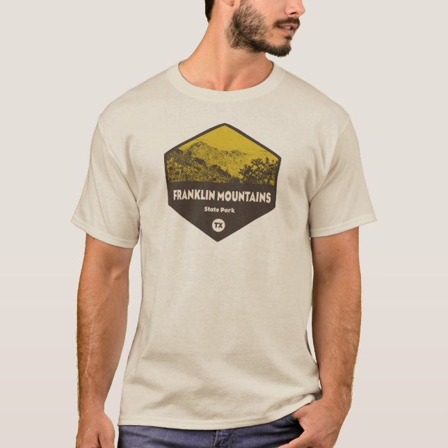 Franklin Mountains State Park El Paso Texas T Shirt (Framsida)
