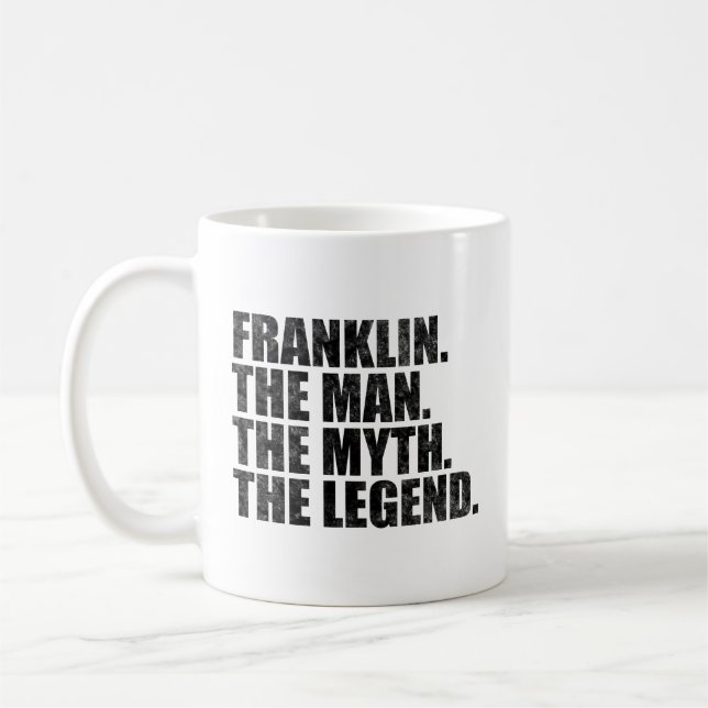 Franklin namn,Franklin Mannen Myten Legenden Kaffemugg (Vänster)
