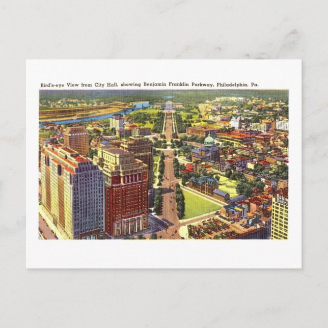 Franklin Parkway i Philadelphia Vykort (Framsida)