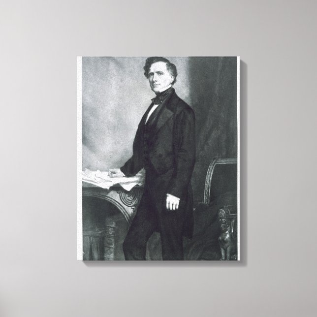 Franklin Pierce, 14:e presidenten för United Stat Canvastryck (Framsida)