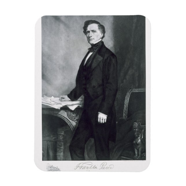 Franklin Pierce, 14:e presidenten för United Stat Magnet (Vertikal)