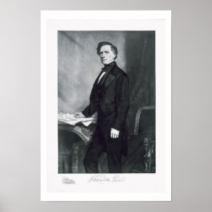 Franklin Pierce 14th president av den eniga Poster