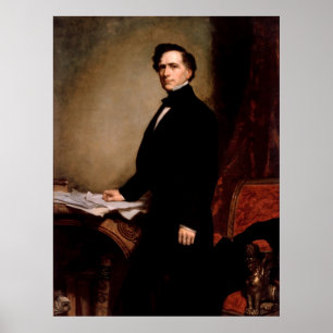 FRANKLIN PIERCE av George Peter Alexander Healy Poster