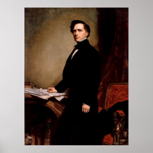FRANKLIN PIERCE av George Peter Alexander Healy Poster (Framsidan)