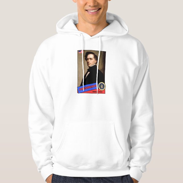 Franklin Pierce Basebollkort Hoodie (Framsida)