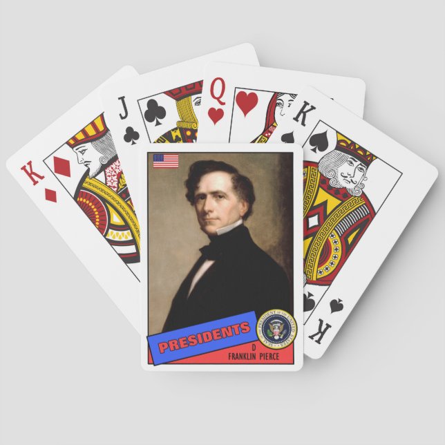 Franklin Pierce Basebollkort Kortlek (Baksidan)