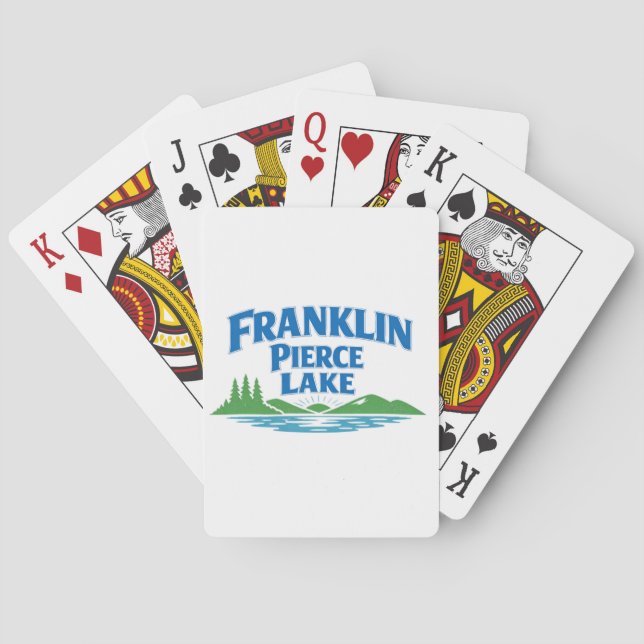 Franklin Pierce Lake spelkort (Baksidan)