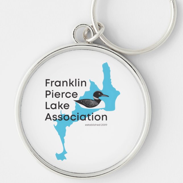 Franklin Pierce Sjö Association Keychain Rund Silverfärgad Nyckelring (Framsidan)