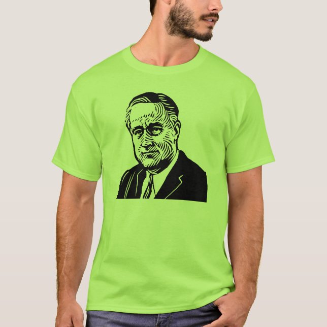 Franklin Roosevelt "32" utslagsplats T Shirt (Framsida)