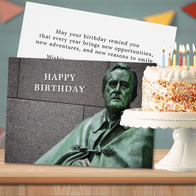 Franklin Roosevelt minnesdag Hälsningskort (Franklin Roosevelt Memorial Birthday Cards)