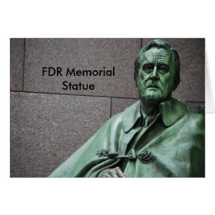 Franklin Roosevelt Statue på FDR Memorial Hälsningskort