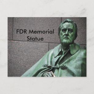 Franklin Roosevelt Statue på FDR Memorial Vykort