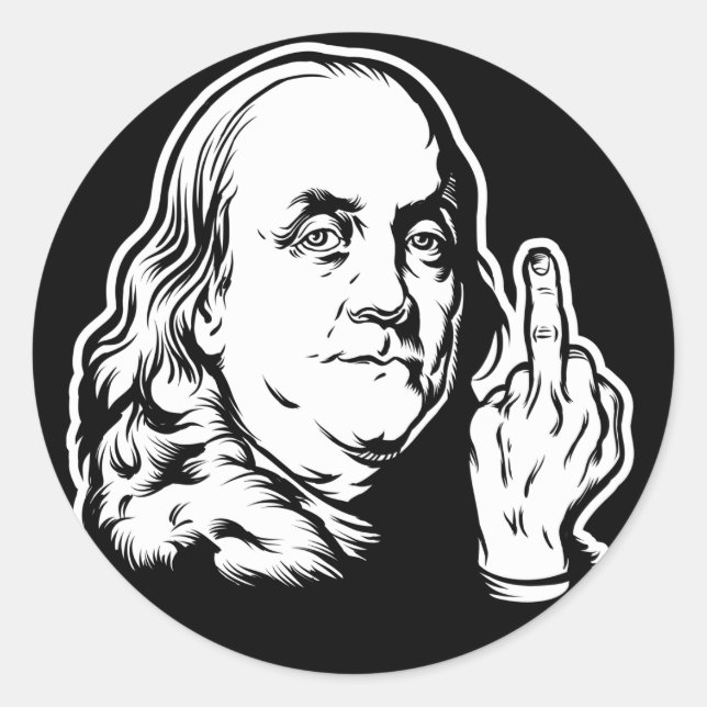 Franklin Runt Klistermärke (Framsida)