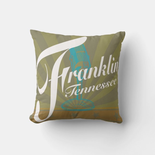 Franklin Tennessee dekorativ kudde (Framsida)