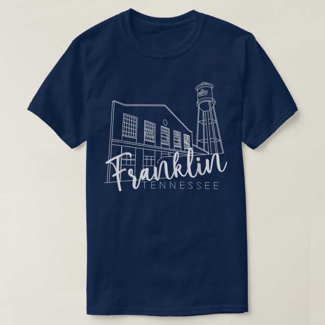 Franklin Tennessee Landmark Historic Southern Smal T Shirt (Design framsida)