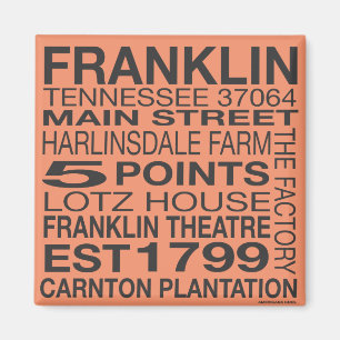 Franklin Tennessee magnet