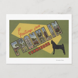 Franklin, Tennessee - Stora Bokstavsscener Vykort