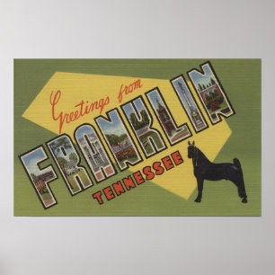 Franklin Tennessee - stora brevplatser Poster