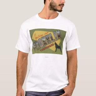 Franklin Tennessee - stora brevplatser T-shirt