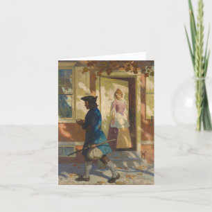 Franklins ankomst i Philadelphia av N. C. Wyeth Tack Kort
