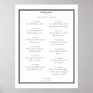 Franklins råd poster