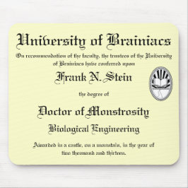 Franknstein diplommousepad musmatta