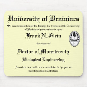 Franknstein diplommousepad musmatta