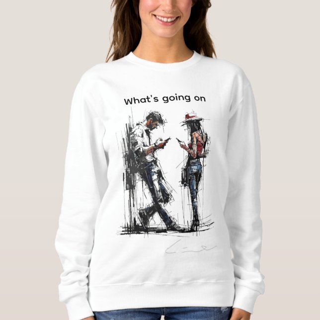 Frånkopplade Tillsammans, Digitalt beroende  T Shirt (Framsida)