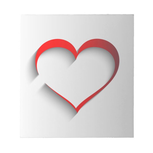 Frånkopplat hjärta anteckningsblock (Framsida)