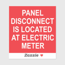 Frånkoppling av panel vid etikett för elektrisk mä