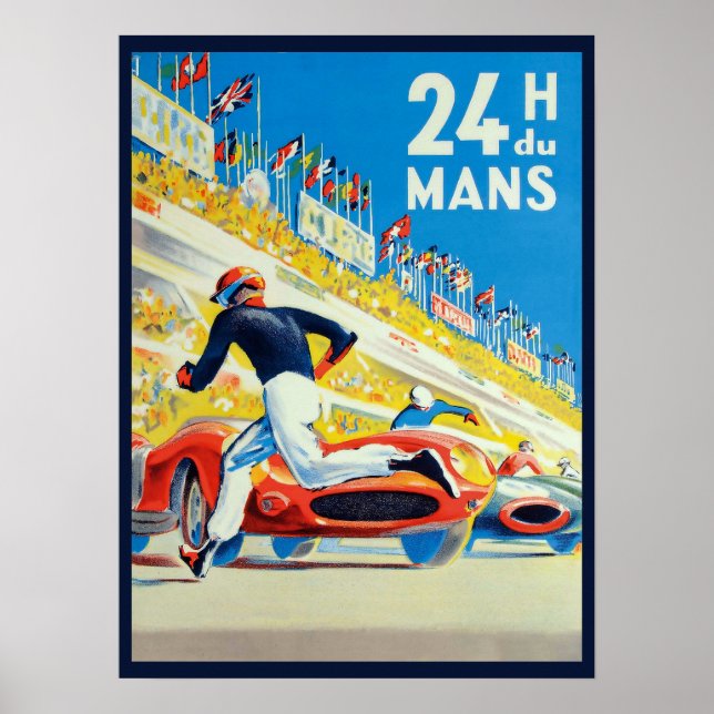 " Frankreich: 1923/heute - 24h Rennen von Le Mans Poster (Framsidan)