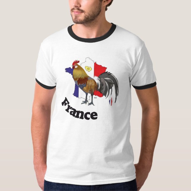 Frankreich  France  Francia T-Shirt (Framsida)