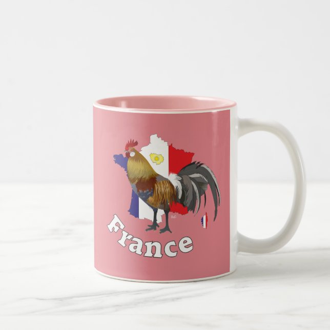 Frankreich France Francia Tasse Två-Tonad Mugg (Höger)