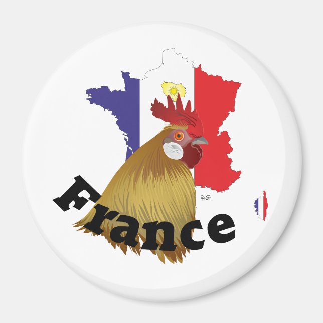 Frankreich Frankrike Francia Magnete Magnet (Framsidan)