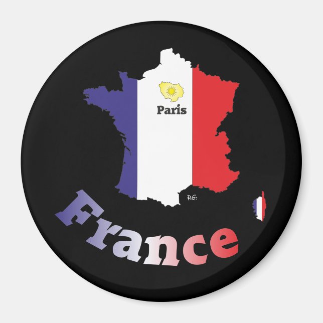 Frankreich Frankrike Francia Magnete Magnet (Framsidan)