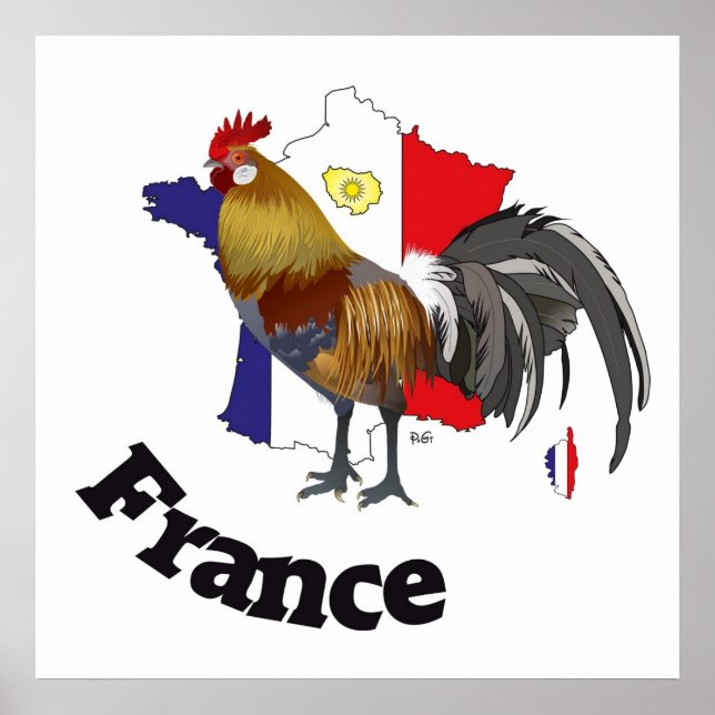 Frankreich, Frankrike, Francia Poster (Framsidan)