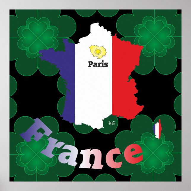 Frankreich, Frankrike, Francia Poster (Framsidan)
