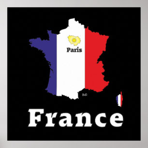 Frankreich, Frankrike, Francia Poster