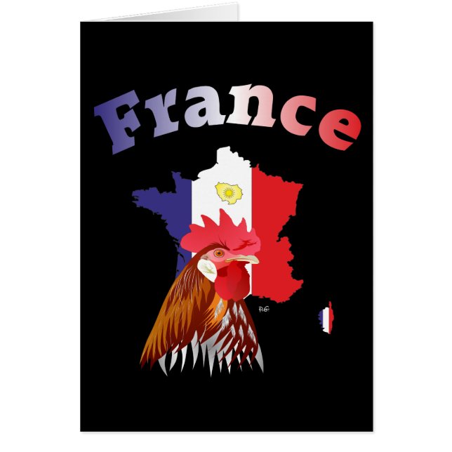 Frankreich - Frankrike Grusskarte Hälsningskort (Framsidan)