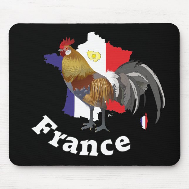 Frankreich - Frankrike Mousepad Musmatta (Framsidan)