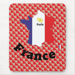 Frankreich - Frankrike Mousepad Musmatta