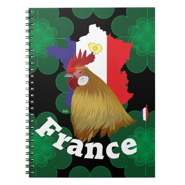 Frankreich - Frankrike Notizheft Anteckningsbok (Framsidan)