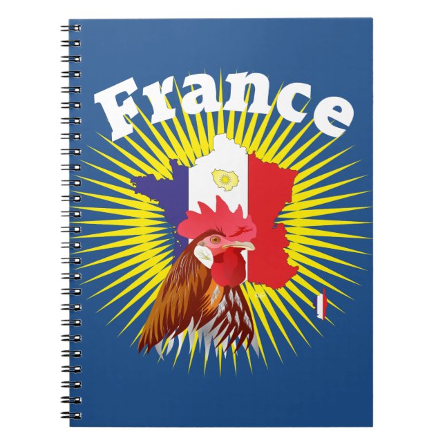 Frankreich - Frankrike Notizheft Anteckningsbok Med Spiral (Framsidan)