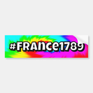 #Frankrike1789 (du kan ändra orden) Bildekal